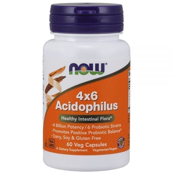 NOW 4x6 Acidophilus 60 капсули