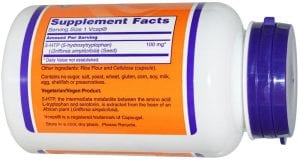 NOW 5-HTP 100 мг 60 капсули | BgBeast.com