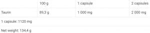 NUTREND Taurine 120 капсули | BgBeast.com