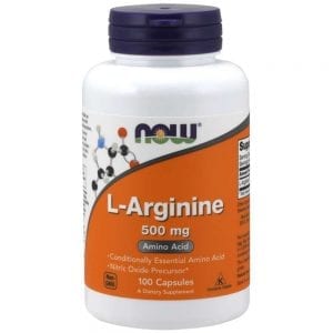 NOW L-Arginine 500 мг 100 капсули