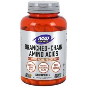 Хранителна добавка за възстановяване БЦАА - NOW BCAA 120 капсули