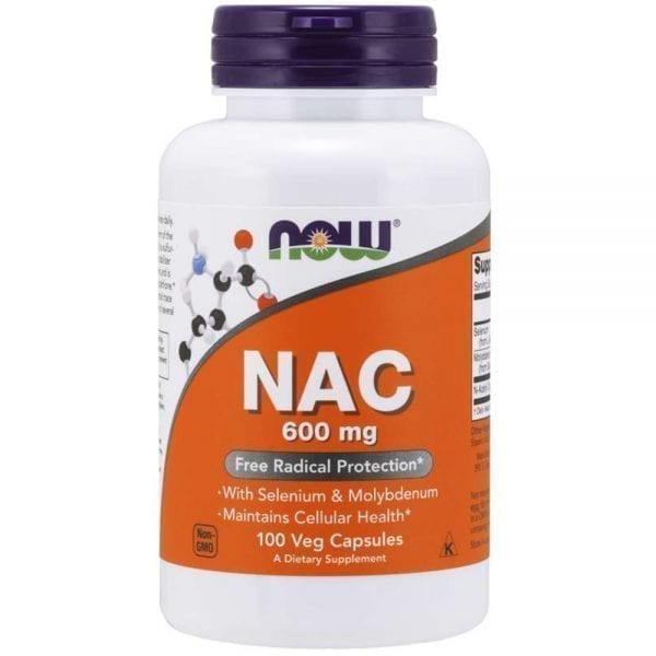 NOW N-Acetyl L-Cysteine (NAC) 600 мг 100 капсули