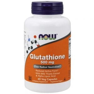 NOW Glutathione 500 мг 60 капсули