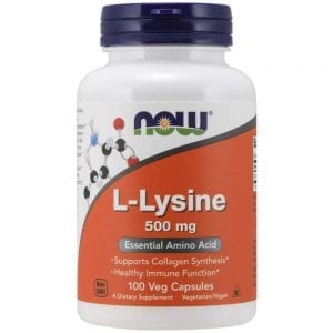 NOW Lysine 500 мг 100 капсули
