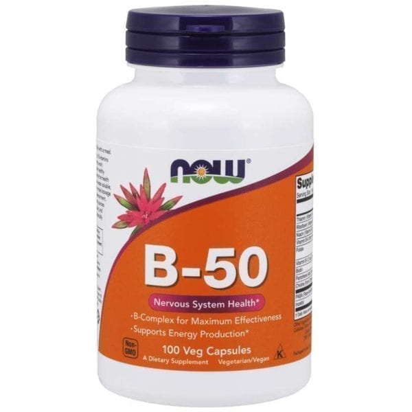 NOW Vitamin B-50 Complex 100 капсули