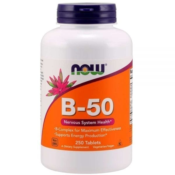 NOW Vitamin B-50 Complex 250 таблетки