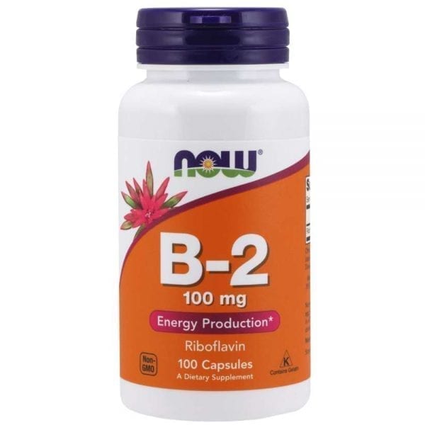 NOW Vitamin B-2 100 мг 100 капсули