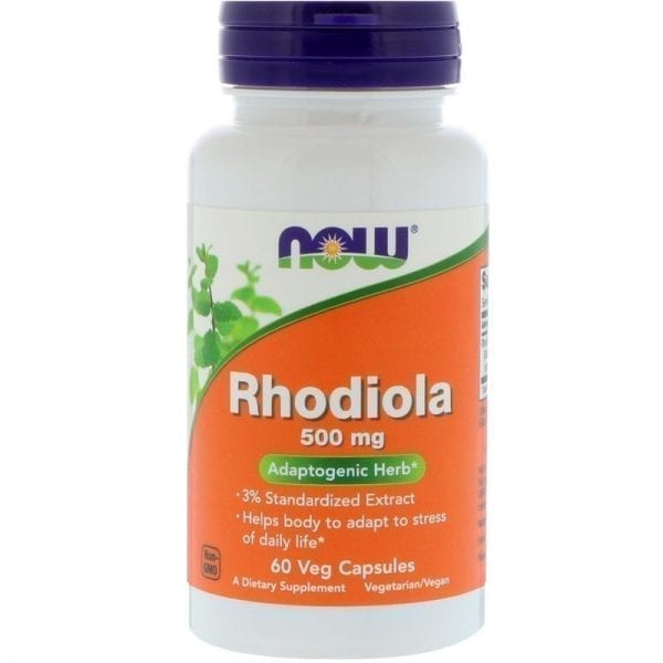 NOW Rhodiola 500 мг 60 капсули