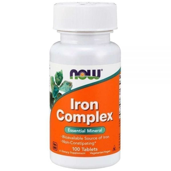 NOW Iron Complex 100 таблетки