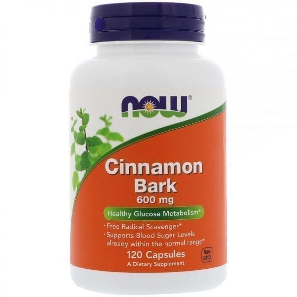 NOW Cinnamon Bark 600 мг 120 капсули