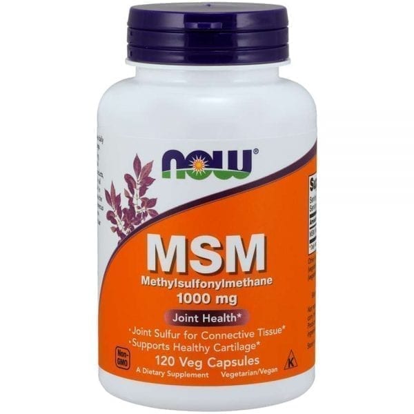 NOW MSM 1000 мг 120 капсули