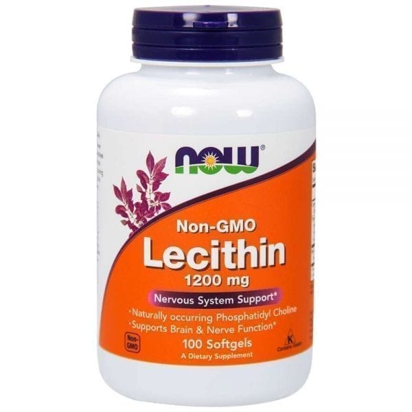 NOW Lecithin 1200 мг 100 дражета
