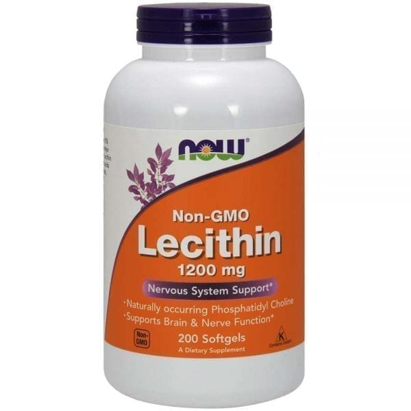 NOW Lecithin 1200 мг 200 дражета