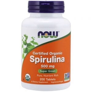 NOW Spirulina 500 мг 200 таблетки