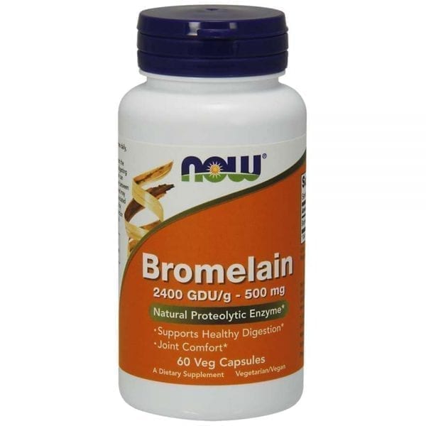 NOW Bromelain 500 мг 60 капсули