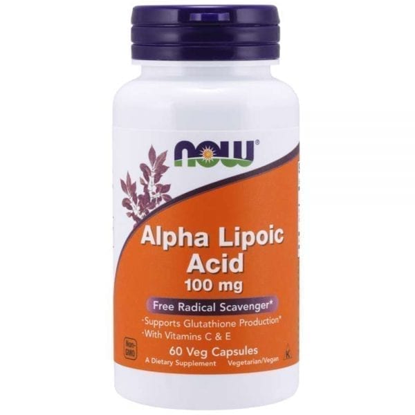 NOW Alpha Lipoic Acid 100 мг 60 капсули