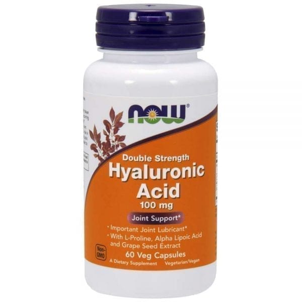 NOW Hyaluronic Acid 100 мг 60 капсули