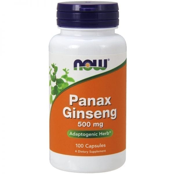 NOW Panax Ginseng 500 мг 100 капсули