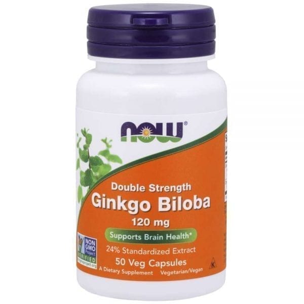 NOW Ginkgo Biloba 120 мг 50 капсули