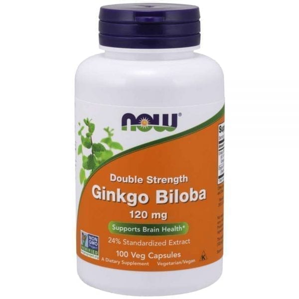 NOW Ginkgo Biloba 120 мг 100 капсули