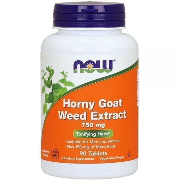 NOW Horny Goat Weed 750 мг 90 таблетки