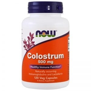 NOW Colostrum 500 мг 120 капсули | BgBeast.com