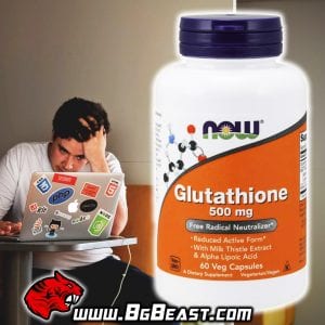 NOW Glutathione 500 мг 60 капсули | BgBeast.com