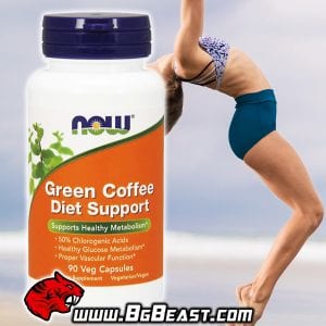 NOW Green Coffee Diet Support 90 капсули | BgBeast.com