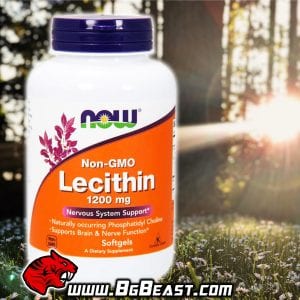 NOW Lecithin 1200 мг 100 дражета | BgBeast.com