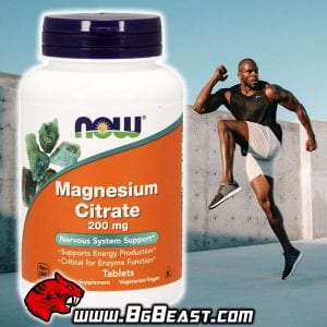 NOW Magnesium Citrate 200 мг 250 таблетки | BgBeast.com