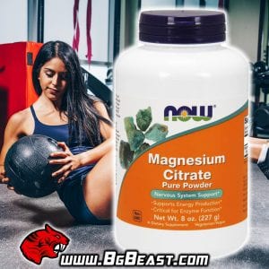 NOW Magnesium Citrate Pure Powder 227 гр | BgBeast.com