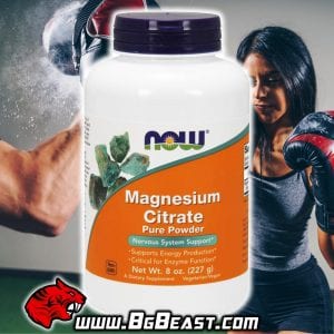 NOW Magnesium Citrate Pure Powder 227 гр | BgBeast.com