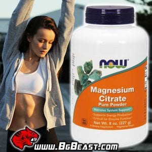 NOW Magnesium Citrate Pure Powder 227 гр | BgBeast.com