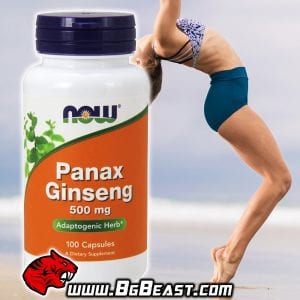 NOW Panax Ginseng 500 мг 100 капсули | BgBeast.com