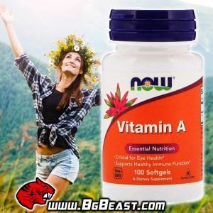 NOW Vitamin A 10,000 IU 100 дражета | BgBeast.com