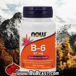 NOW Vitamin B-6 50 мг 100 таблетки | BgBeast.com