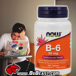 NOW Vitamin B-6 50 мг 100 таблетки | BgBeast.com