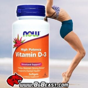 NOW Vitamin D-3 1000 IU 180 дражета | BgBeast.com