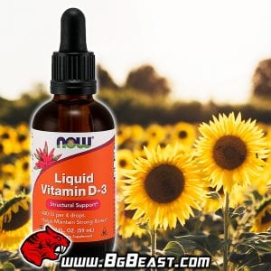 NOW Vitamin D-3 Liquid 59 мл | BgBeast.com