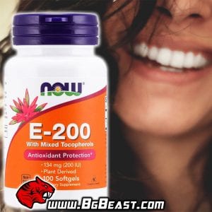 NOW Vitamin E 200IU 100 дражета | BgBeast.com