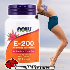 NOW Vitamin E 200IU 100 дражета | BgBeast.com
