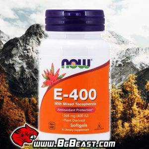 NOW Vitamin E 400IU 100 дражета | BgBeast.com