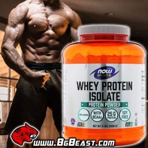 NOW Whey Protein Isolate 2268 гр, неовкусен | BgBeast.com
