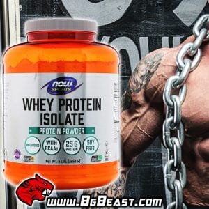 NOW Whey Protein Isolate 2268 гр, неовкусен | BgBeast.com