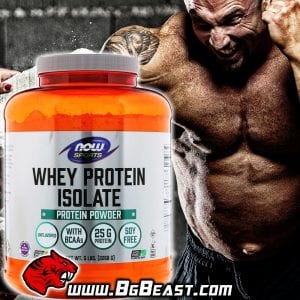 NOW Whey Protein Isolate 2268 гр, неовкусен | BgBeast.com
