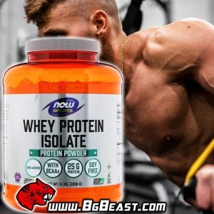 NOW Whey Protein Isolate 2268 гр, неовкусен | BgBeast.com