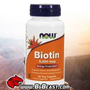 NOW Витамин B7 (Biotin) 5000 мкг 60 капсули | BgBeast.com
