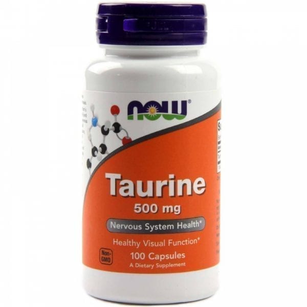 NOW Taurine 500 мг 100 капсули