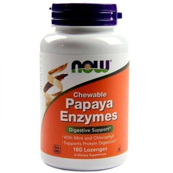NOW Papaya Enzymes 180 дражета