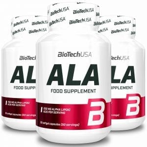 Biotech ALA Alpha-Lipoic Acid 250 мг 50 капсули | BgBeast.com
